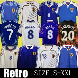 98 06 Japan Soma Akita Okano Nakata Retro Mens Soccer Jerseys Nationalmannschaft Kawaguchi Home Away Torhüter Long Sleeves Kazu Hattori Fußballhemden xxl