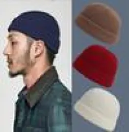 Beanieskull Caps Unisex Solid Skullies Beaines 니트 모자 남성 겨울 모자 여성 패션 보닛 마스카라 따뜻한 두꺼운 모자 모자 남성 B4166158