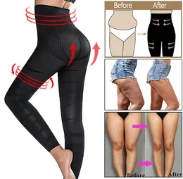Leg Slimming Body Shaper Anti Cellulite Compression Leggings High Waist Tummy Control Panties Thigh Sculpting Slimmer Shapewear 213314395