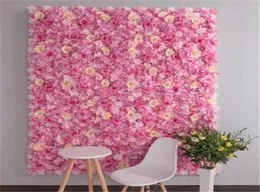 40x60 cm Silk Rose Flower Wall Decorazione Fiori artificiali per decorazioni per matrimoni Fiori di matrimoni romantici Decor 211494590