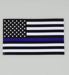 Thin BlueLine USA Police Flags Car Sticker USA Flag Trucks Computer Decal Sticker 1143635cm Car Decal Window Sticker Cyz30795364081