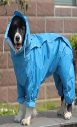 Dog Apparel Large Raincoat Clothes Waterproof Rain Jumpsuit For Big Medium Small Dogs Golden Retriever Outdoor Pet Clothing Coat9586350