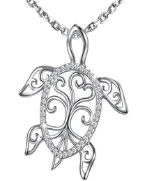 925 collana di tartaruga marina d'argento sterling albero della vita tartaruga in pendente per le vacanze in spiaggia regalo di gioielli per la mamma oceano7170396