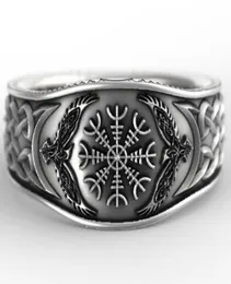 Cluster Rings 2021 Fashion Nordic Mythology Viking Retro Man Graffiti Ring Gothic Unisex Highend Affordable Banket Gift7255474