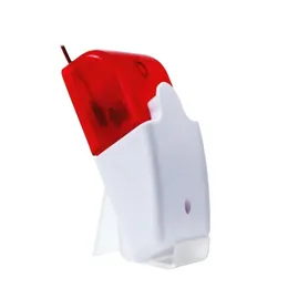 Ana Sayfa Güvenlik 12V 108dB Mini Flaş Sirenler Ses Alarm Kırmızı Göstergesi Işık Kablolu Alarm Sirenleri GSM PSTN Alarm Sistemi