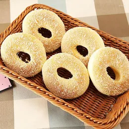 Decorative Flowers Artificial Bread Doughnuts Simulation Donut Fake Cake Bakery Food Pography Props Window Decoration Wedding Party Home