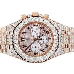 Factory Direct Price Direct Alta qualidade Def Moissanite Incolor estilo Hip Hop Style Diamond Watch