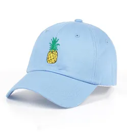 Högkvalitativa män kvinnor ananas pappa hatt baseball cap polo stil okonstruerad mode unisex pappa cap hatts8105742