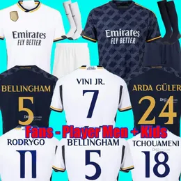 Benzema Soccer Jerseys 22 23 24 Football Shirt Vini Jr Camavinga Alaba Hazard Asensio Modric Marcelo Real Madrids Final Football Jerseys Camiseta Men Kids Kit 266W