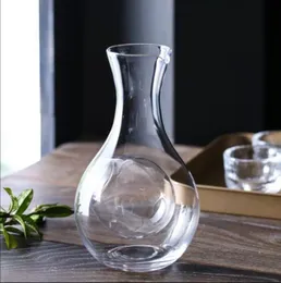 Creative Japanese Glass Bottle Thumb Hole Sake Glass Curling Hamster Nest Cooling Room Wine Pourers Decanter Set4828414