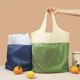 Einkaufstaschen recycelte wasserdichte Umweltschutz Supermarkt Tragbarer Faltbeutel mit großer Kapazität Handtasche