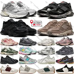 New Men Women Running Shoes Running 9060 1906r 2002r 327 tênis quartzo cinza triplo chuva negra de chuva mar de sal, branco rosa cogumelo lunar lunar