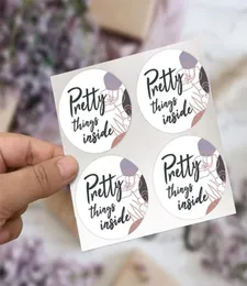 500pcs Pretty Things Inside Stickers Rose Flower Seal Label Valentine039S Подарок 57BB WRAP8259351