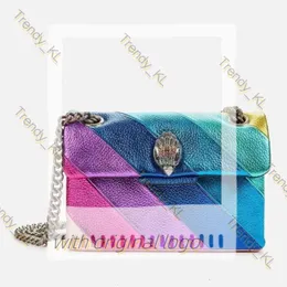 Kurt Geiger Handbag Eagle Heart Rainbow Bag Luxurys Tote Women Leather Designer Bag Kurt Bag Mens Shopper Crossbody Pink Clutch Travel Silver Chain Chest 834