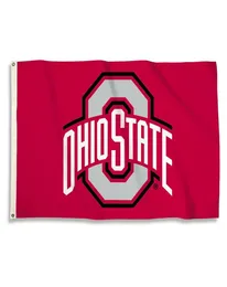Custom Digital Print 3x5ft Flags Outdoor Sport College Football Ohio State University Buckeyes Flag Banner for Supporter and Decoration1715837