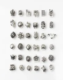 100 Arten Charm 120pcs Lot Authentic 925 Sterling Silbers Charms Perlen passt europäische Ale -Charm -Armbänder 8185896