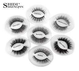 Neue 7 Paare 3D Nerze Wimpern natürliche weiche wiederverwendbare handgefertigte 3D -Nerz -Nerben falsche Wimpern Wispy Mink Wimpern Make -up Dicke Cilios Eyelash ex3620293