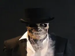 Scary Skull Mask Cap Magic Horror Bare Brain Zombie LaTex Mask Halloween Party Masquerade Cosplay Terrible Full Face Cheardar 22076136654