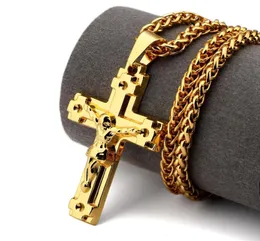 MENS Big Jesus Gold Fashion Cocklace Jewellery Punk Hip Hop Jewelry Collane a catena lunga per Men7830975