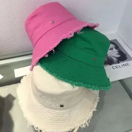 Casual Le Bob Designer Bucket Hat For Womens Vintage Cap Frayed Summer Outdoor Fashionable Sun Protection Sunlight Hats Trendiga tillbehör MZ02 B4