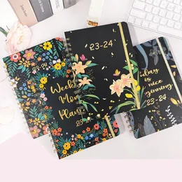 Journal Planner Weekly Plan Calendário A5 Notebook Inglês Sports Punch Schedure Sgending Book