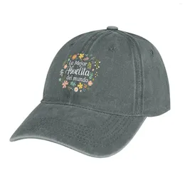 Berety la mejor abuelita del mundo ii kowbojowy hat rave snapback cap hood golf mężczyźni kobiety