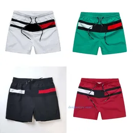 Lyx shorts män kvinnor designer sommar korta byxor personlighet strand mode bokstav tryck remsa webbing casual joggers semesterkläder simma botten