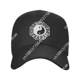 Berets Bagua Yin Yang Hats Men Women Fashion Taichi Graphic Dad Hat Sun Caps قابلة للتعديل Snapback Baseball Summer