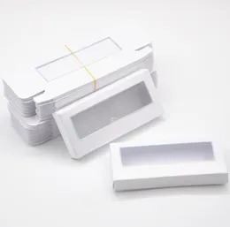 Ganze Wimpernverpackung benutzerdefinierte weiße Rechteckpapierbox Kein Tablett Logo Wimpern Aufbewahrungsfall Anbieter Falsches Wimpern2274204