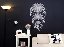 Dreamcatcher rüzgar çanları el yapımı nordic rüya yakalayıcı net tüyler ile 130 cm duvar asılı rüya kağıdı zanaat hediyesi ev dekorati3853106