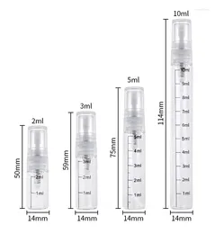 収納ボトル50pcs/lot 2ml 3ml 5ml 10mlスケールガラスボトルスプレー空の空き香水トラベルアトマイザー化粧品コンテナサンプルテストバイアル