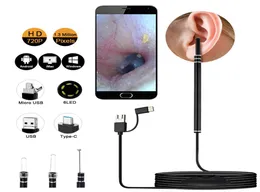EPACK In Ear Cleaning Endoscope Spoon Mini Camera Ear Picker Ear Wax Removal Visual Mouth Nose Otoscope Support Android PC5103229