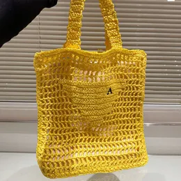 Pure hand-woven fishing net bag beach photo tourism paper rope handbag hollowed out hand bag for women