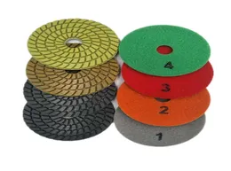 10 Pieces 4 Inch D100mm 4 Steps Sharp Resin Polishing Pads Concrete Floor Polishing Grinding Wheel For Floor Grinding Machine8543080