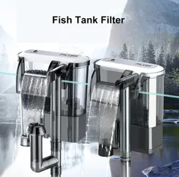 Fish Tank Filter External for rium Waterfall Suspension Oxygen Pump Submersible Hang on Fliter Accessories Y2009178892936
