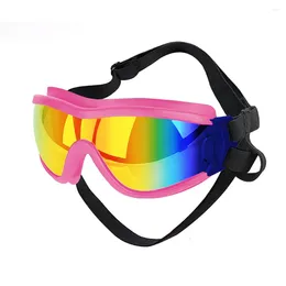 Occhiali da sole Abbigliamento per cani occhiali per polvere di vento Fog Protezione per occhio occhio con cinturino regolabile per la bici da motocicletta escursioni