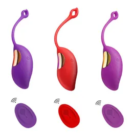 Massage Items upgrade USB Rechargeable Vibrating Egg GSpot Massager Sex Toys for Women Wireless Remote Control Vaginal Tight Exer2937413
