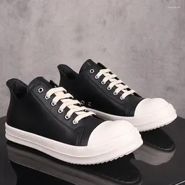 Casual Shoes Korean Fashion Low-Top Platform Versatile Lace-Up Mocasines Par Sneakers tjocka sulor grunda muntränare