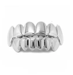 Hip Hop Cool Mens zęby Złota Domineering dentystyczne grille modne zęby Grillz Titanium Steel Jewelry4818310