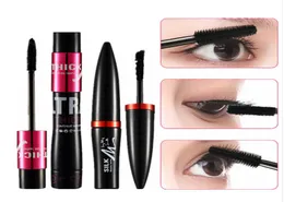 3SetsLot 4D Silk Fiber Mascara Eyelash Volym Liftening Black Eye Lashes Extension Makeup Ink Rimel Waterproof Mascara Kit2495345