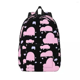 Backpack Drippy Clouds Pastel Goth Aesthetic Woman Bookbag Waterproof Shoulder Bag Portability Laptop Rucksack School Bags