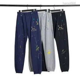 Galle Splash-Bink Graffiti Thin High Street Cotton Casual and Womens Ankel Sports Pants-XL