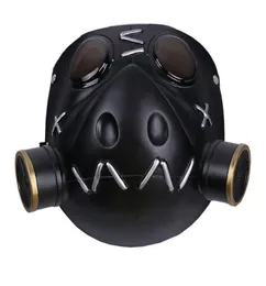 Game OW Roadhog Cosplay Mask Оригинальная спроектированная Mako Rutledge Black Soft Laste Mask Mask Cosplay Costume Prop для мужчин T2004041553