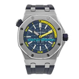 Luxury Watches APS Factory Audemar Pigue Royal Oak Offshore Watch 42mm Aço inoxidável Azul ST18