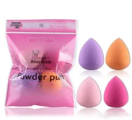 Make -up -Schwamm Puff Mini Fundament Schwämme Puffs Set Kürbiswaterdrop Pulver Flüssigkeit Creme Mixer Make -up -Werkzeug 4pcs in einem PA4297003