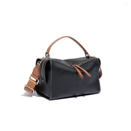 Akşam çantaları mini duffle crossbody için omuz omuz omuz gerçek deri tasarımcı messenger bayan el çanta sac bolso