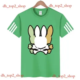 Psychological Bunny Designer Men's T-shirts Bunny Polos Combed Cotton Summer Male Short Sleeve Business Design Mönster Kvinnor Bad Bunny Psyco Bunny 6926