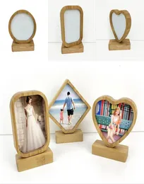 BAMBOOS 승화 공백 PO 프레임베이스 DIY DIAD SIDE LOVE HEART ROUND FRAMES MAGNETISM 그림 그림 Decoratio3271537