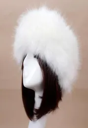 Woman y Fur Empty Top Hat Russian Warm Cap Faux Headband Ladies Winter Thick Ear Muff Beanie/Skull Caps7096212