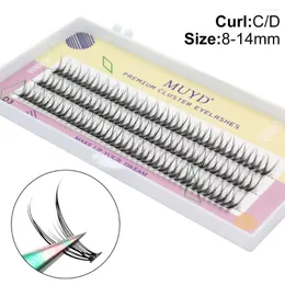 False Eyelashes High Quality Cluster Eyelash Extension Dovetail Single Natural Segmented Bundle Easy To Operate Makeup Products